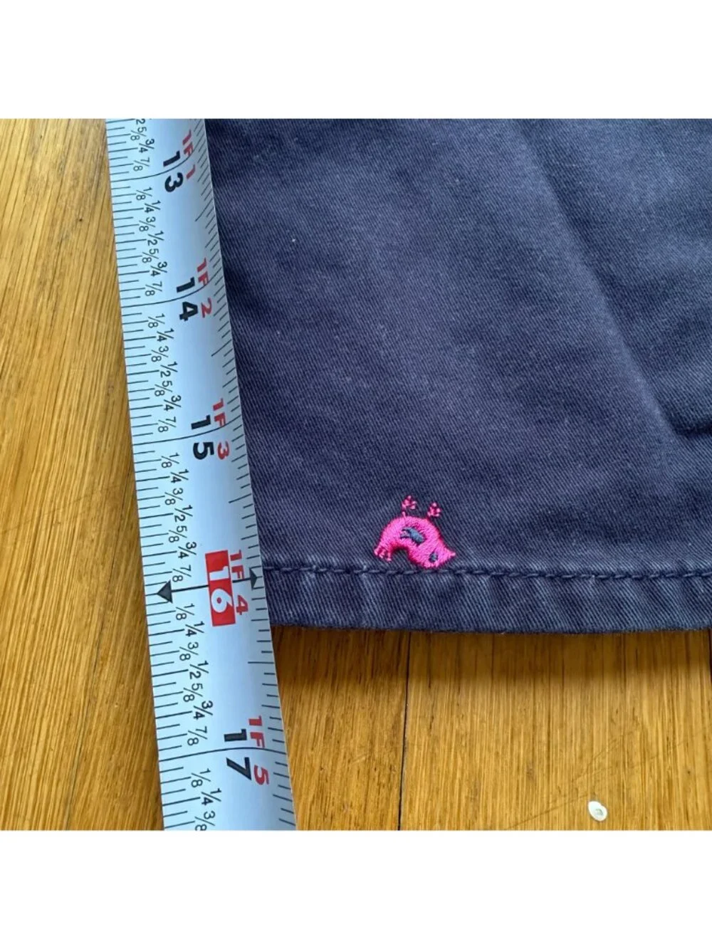 VTG OshKosh B'gosh Girl Size 5 Blue Denim Pink Bird Embroidered Bib Overalls